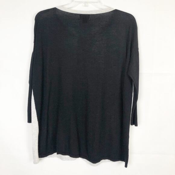 Old Navy 3/4 Sleeve Colorblock Women's Sweater Size Medium - Picture 7 of 12